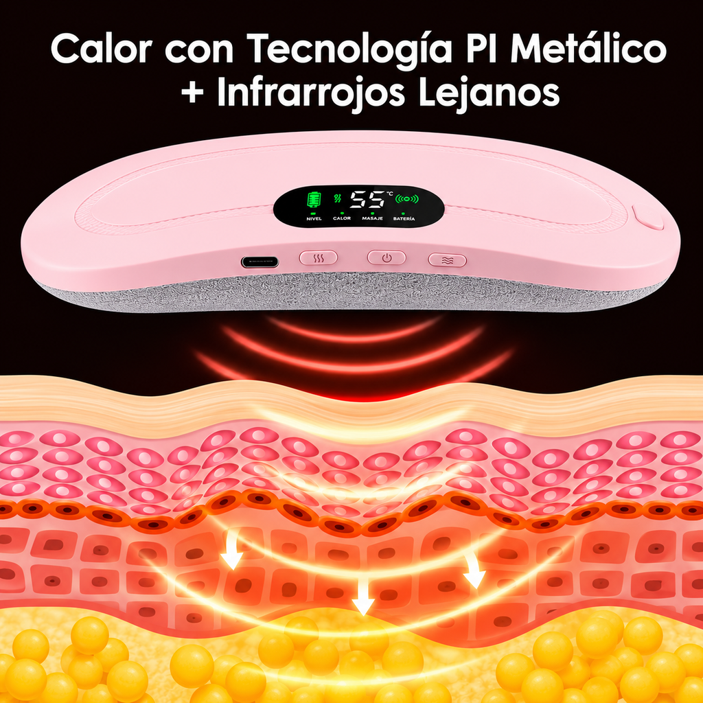 Cinturón Térmico para Cólicos Menstruales - CalmaFem™